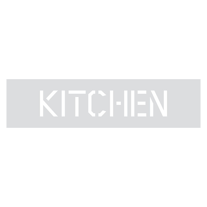 600mm x 150mm  3mm ecoFOAM - Kitchen Stencil