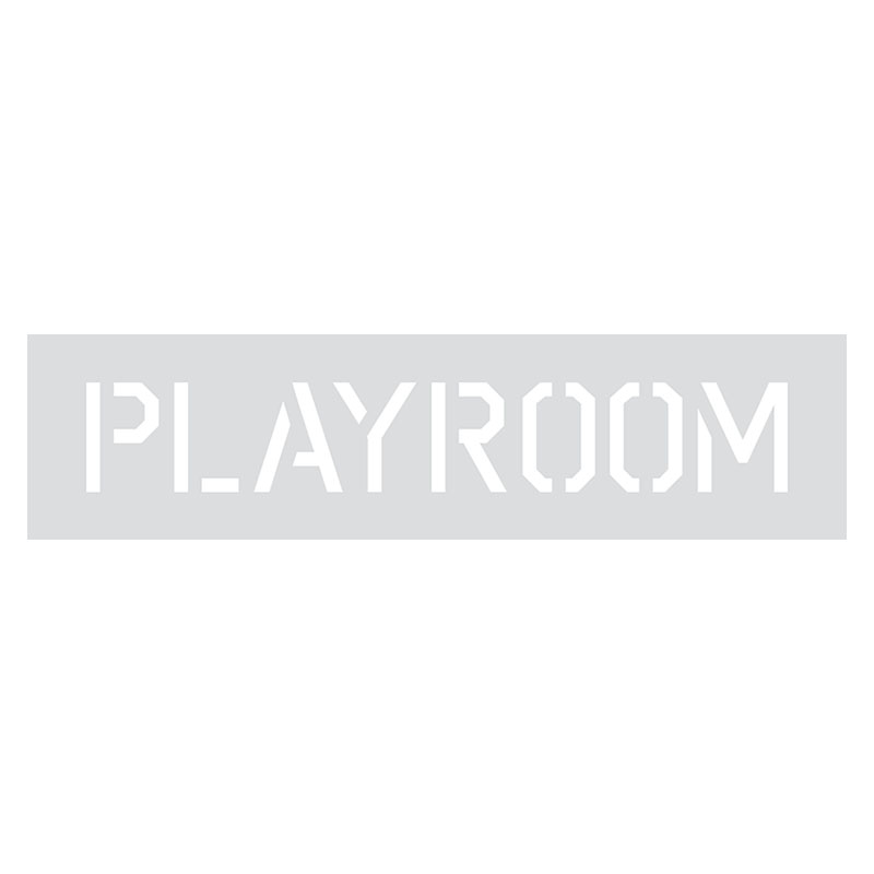 600mm x 150mm  3mm ecoFOAM - Playroom Stencil