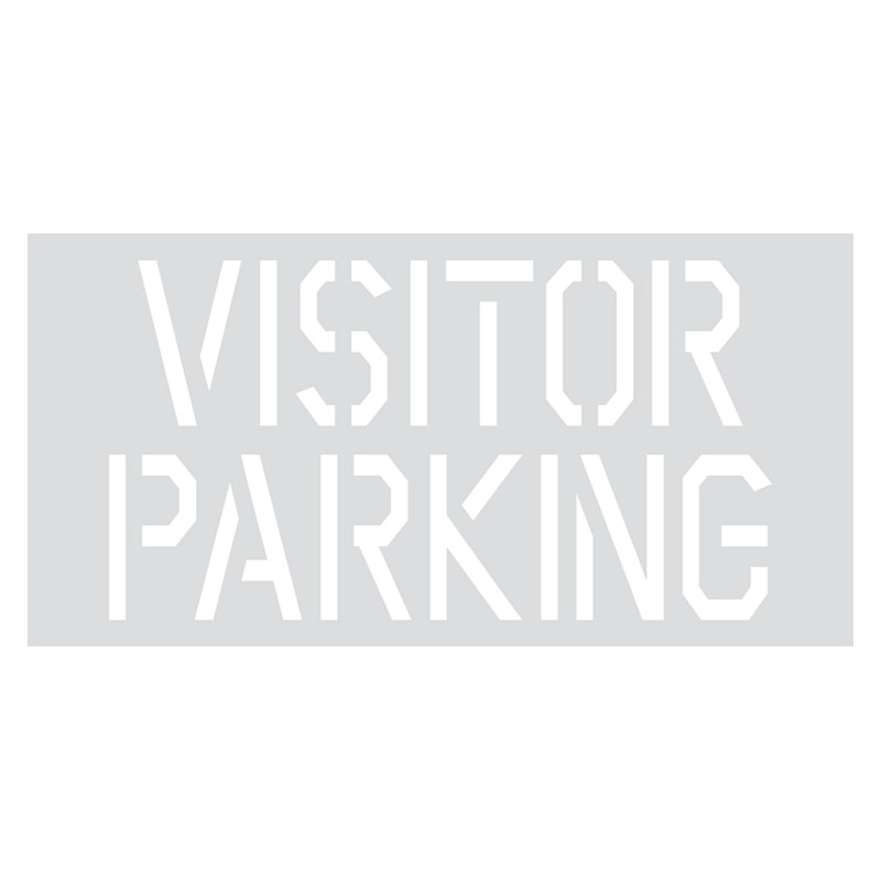 600mm x 300mm  3mm ecoFOAM - Visitor Parking Stencil