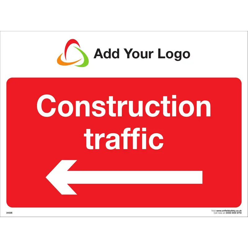 Construction Traffic Left Arrow