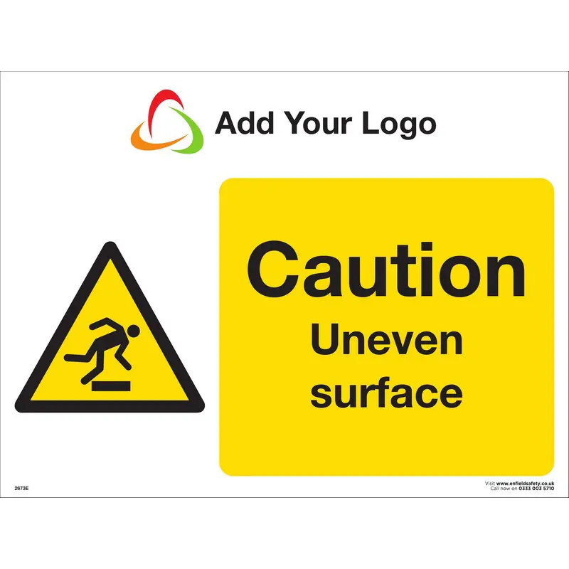 Caution Uneven Surface | Safety Signs | Add Your Logo Signs | Signage ...