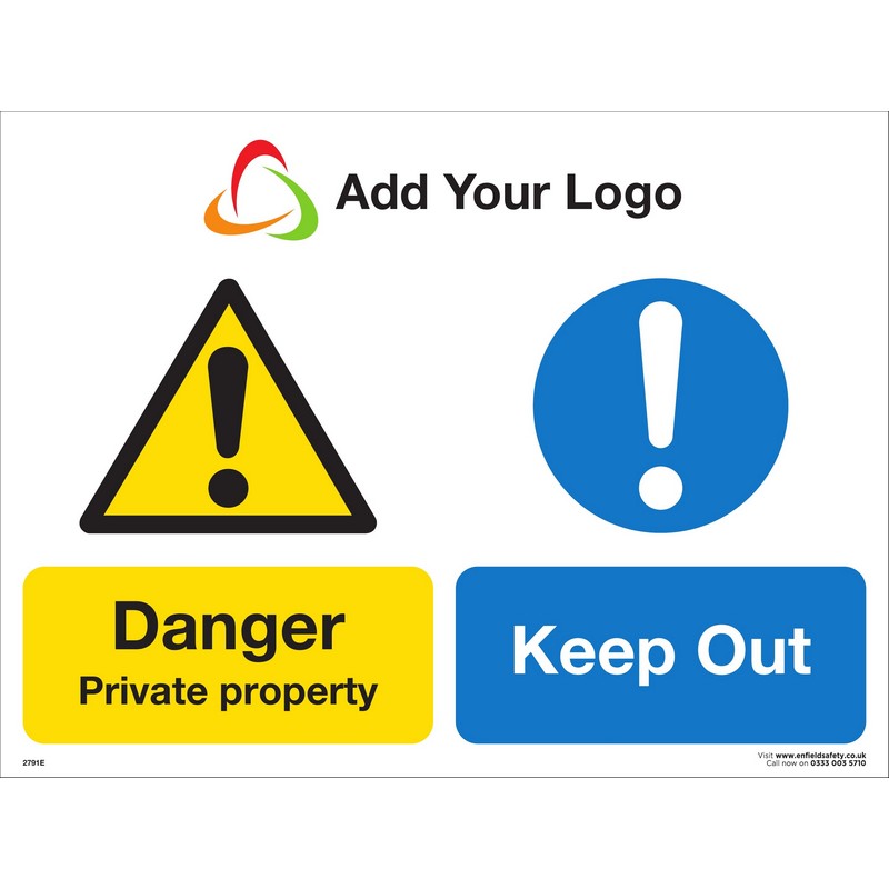 300 x 200 3mm ecoFOAM - DANGER PRIVATE PROPERTY KEEP OUT