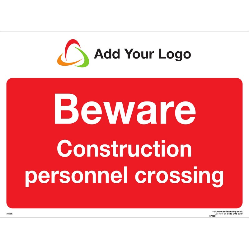 Beware Construction Personnel Crossing