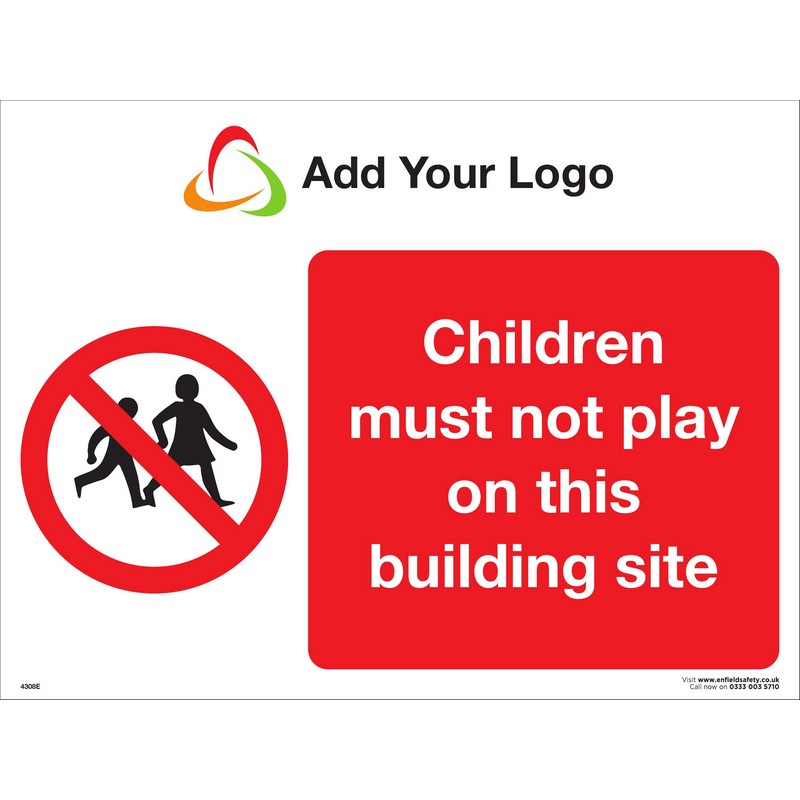 300 x 200 3mm ecoFOAM - Children Must Not Play on this Building Site