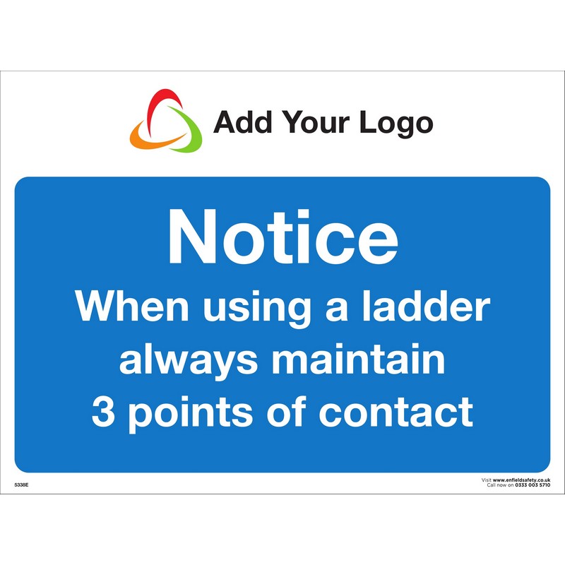 300 x 200 3mm ecoFOAM - NOTICE WHEN USING A LADDER 3 POINTS OF CONTACT