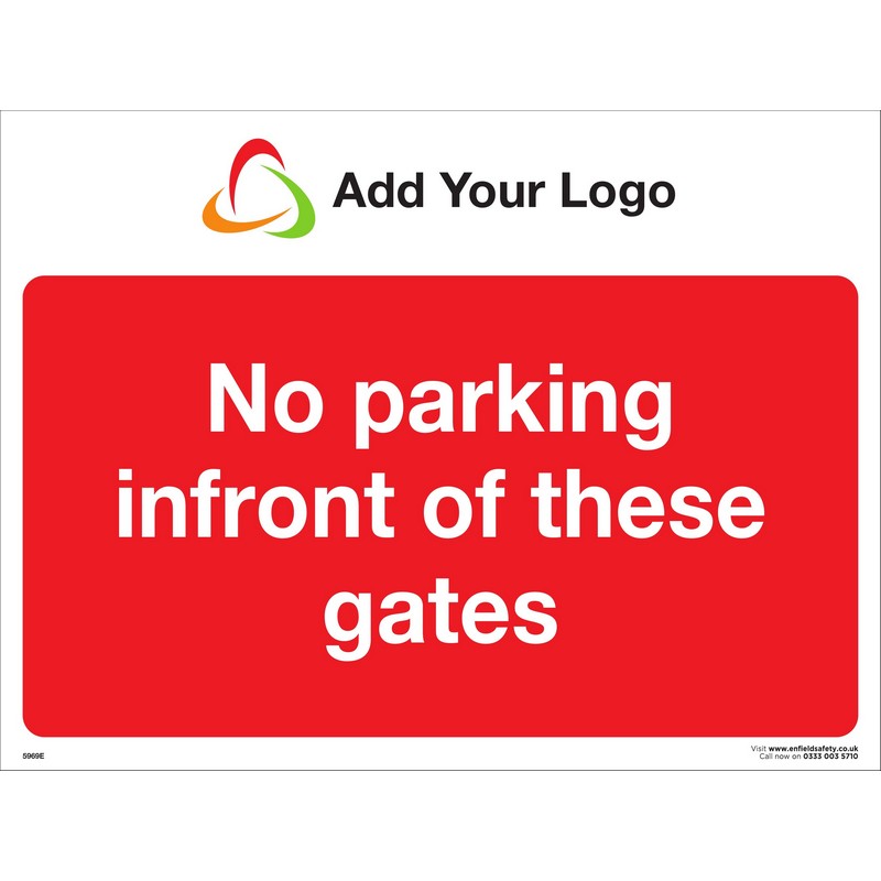 300 x 200 3mm ecoFOAM - NO PARKING IN FRONT OF THESE GATES