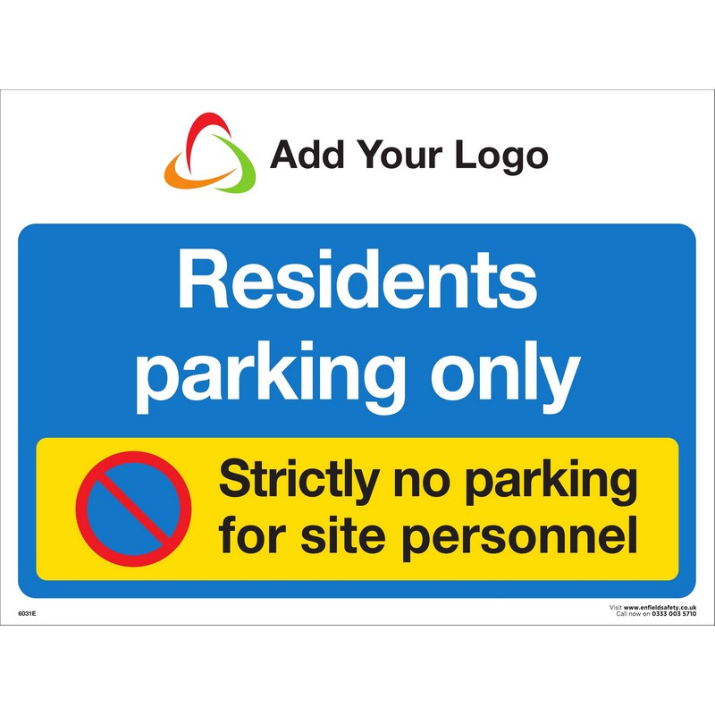 300 x 200 3mm ecoFOAM - RESIDENTS PARKING ONLY