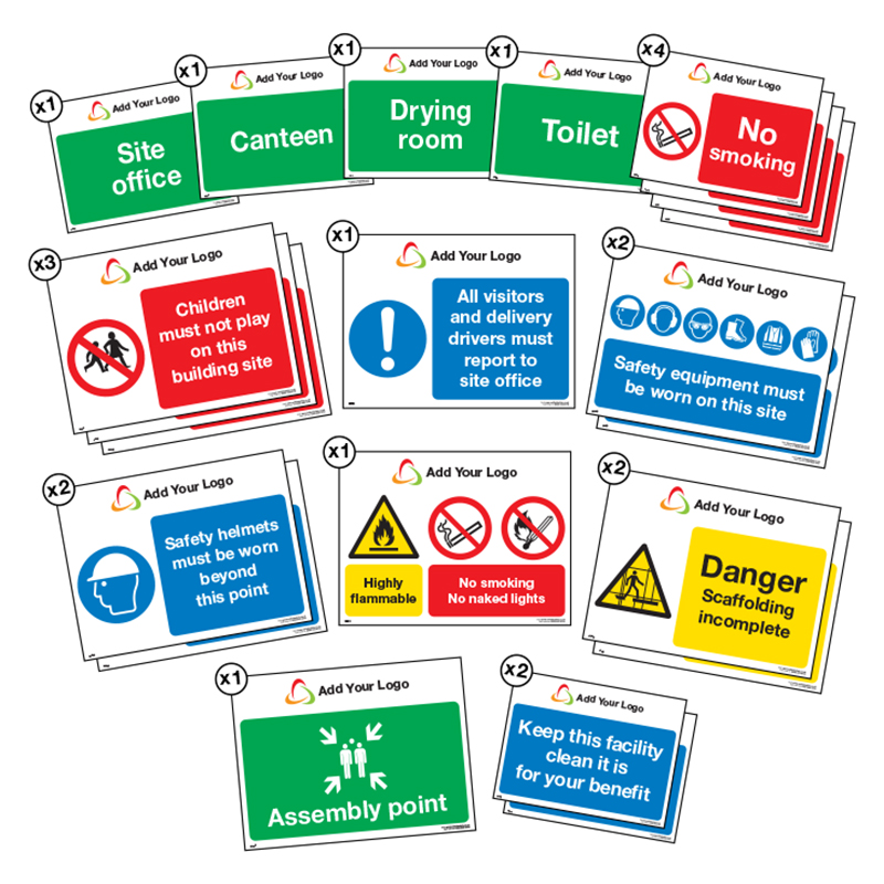 Health and Safety Pack Signage Kit Consisting of 22 Signs Printed on 3mm EcoFOAM 