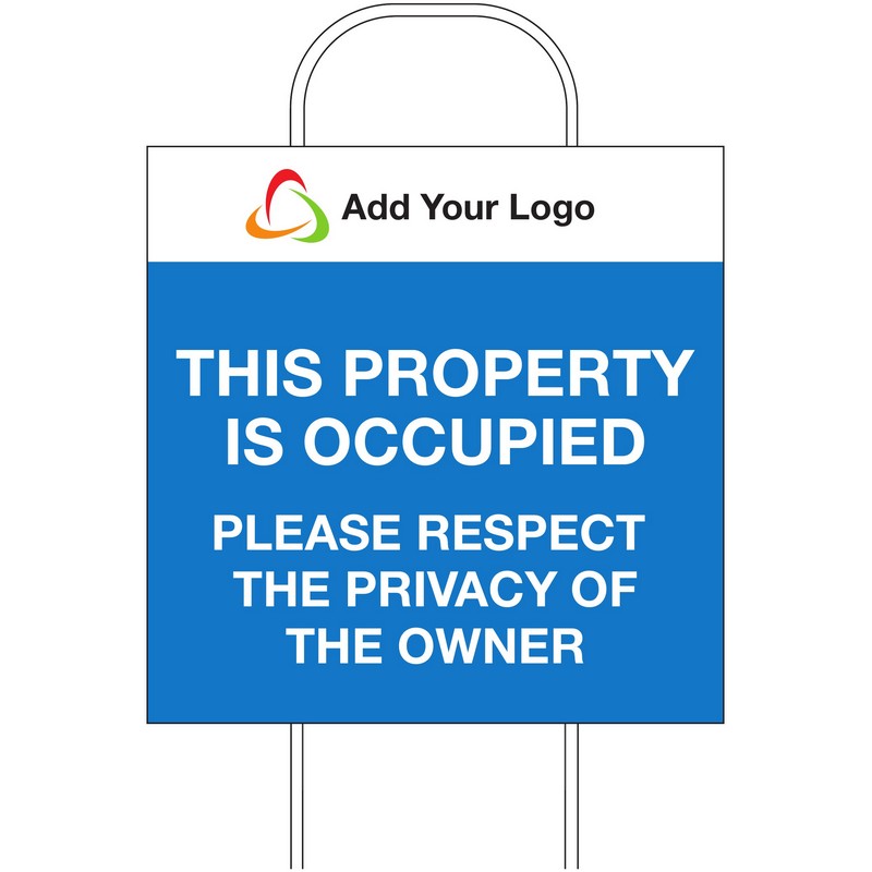 *THIS PROPERTY IS OCCUPIED 10 PACK Mark-Em Sign Pack of 10 Consisting of 10 signs (57686P-PRINT) & 10 Fixing Hoops