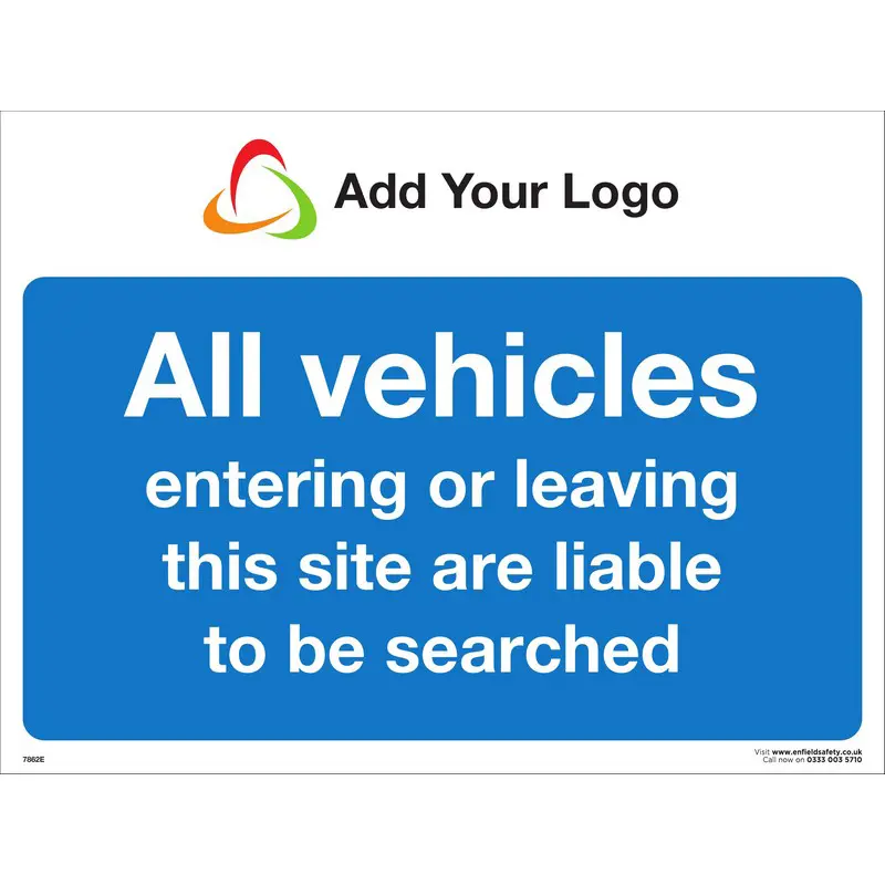 All Vehicles Entering or Leaving Site…