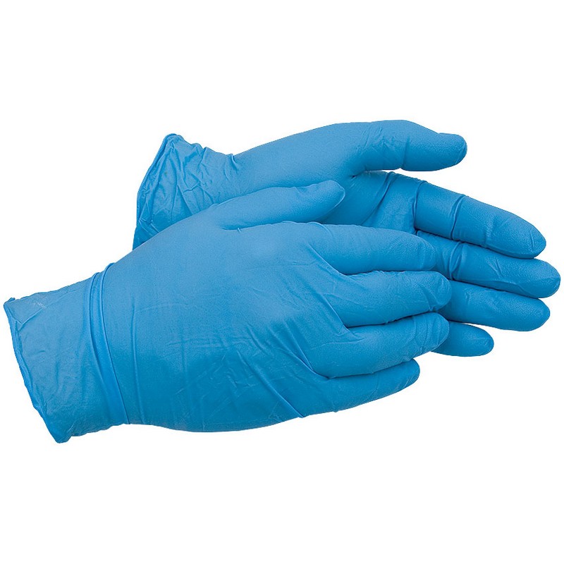 ONCE Nitrile Powder Free Gloves (Pack of 100) - Large (Size 9)