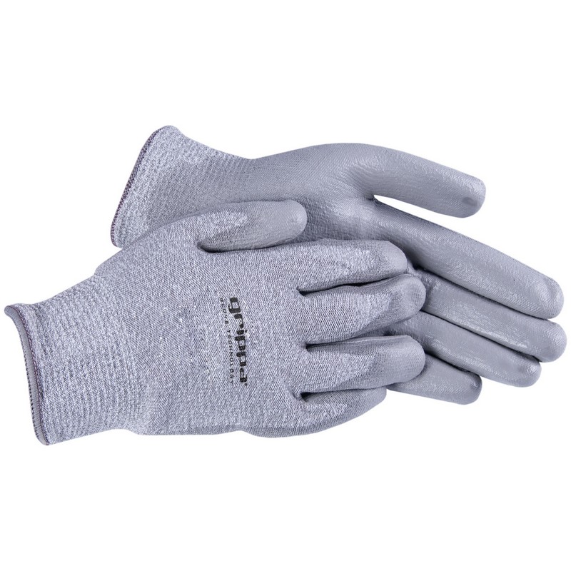 (t) GRIPPA Dytec Knitted Seamless Cut Resistant Gloves with PU palm coating  - Large (Size 9)