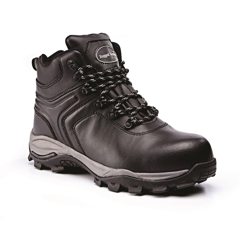 RUGGED TERRAIN Waterproof Composite Hiker Safety Boot - BLACK - 06
