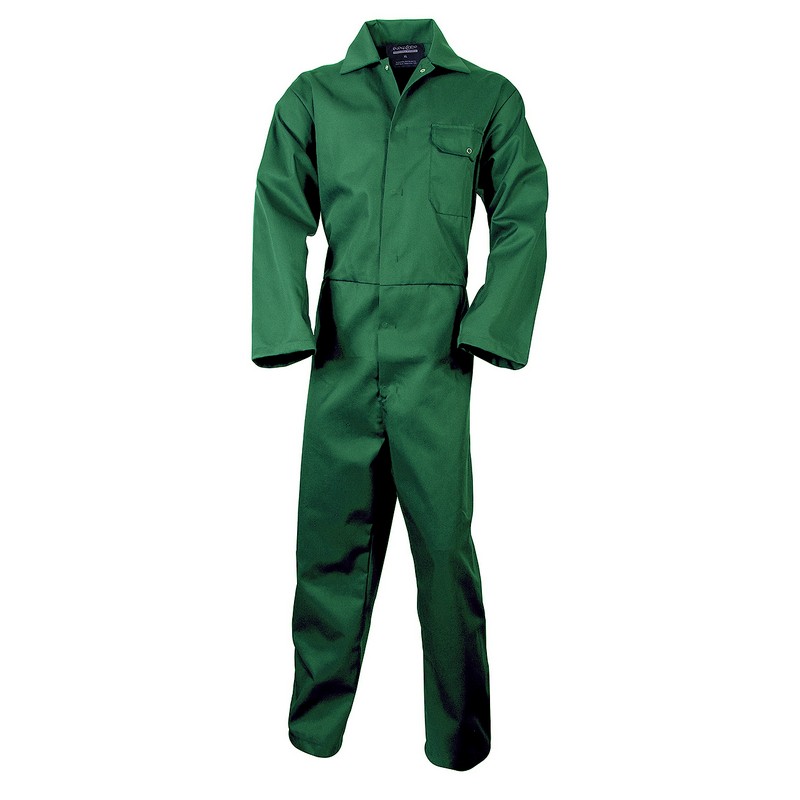 Polycotton Boiler Suit BOTTLE GREEN Lge Reg