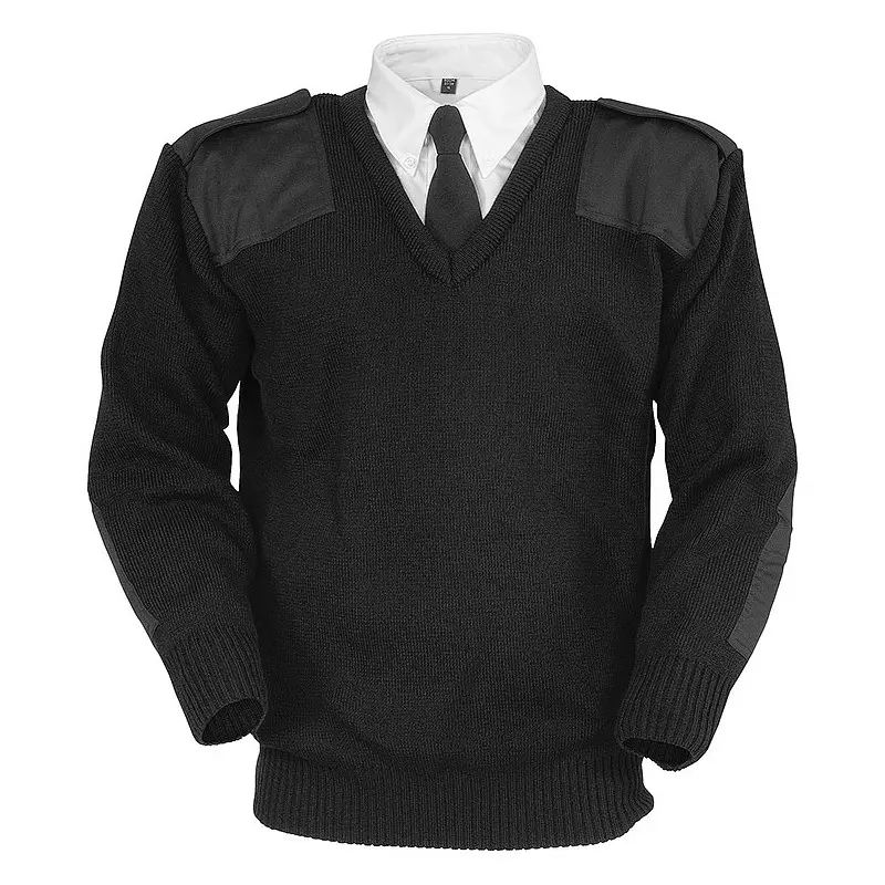 Commando V Neck Jumper BLACK L