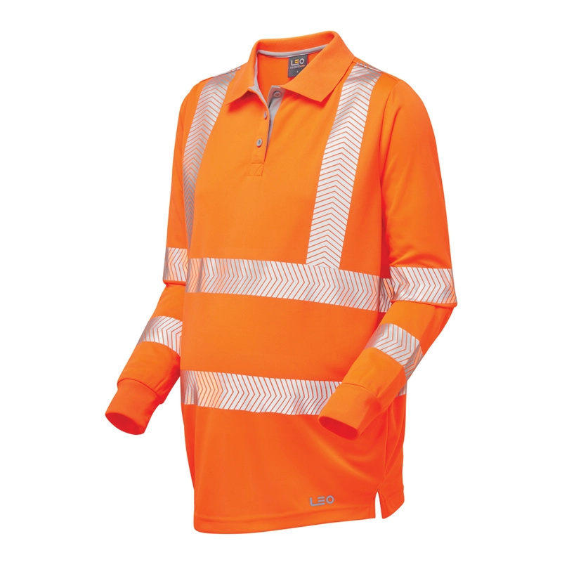 Women's Maternity Hi Vis Polyester LS Poloshirt