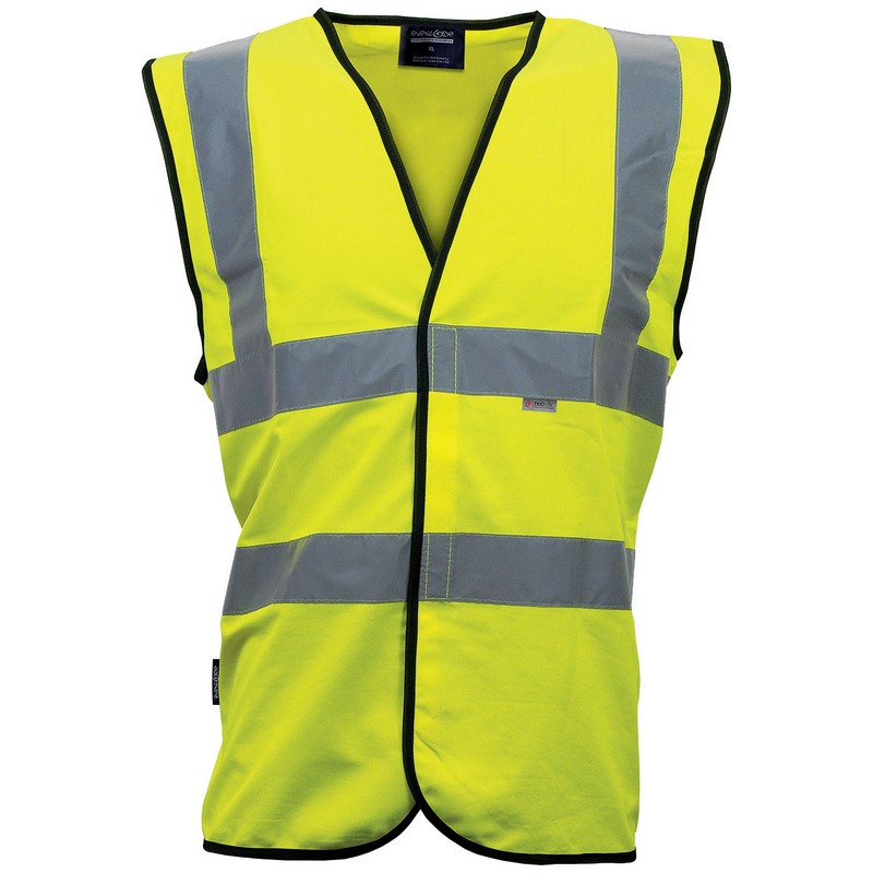 Children's High Visibility Vest Age Yellow 10-12 Years