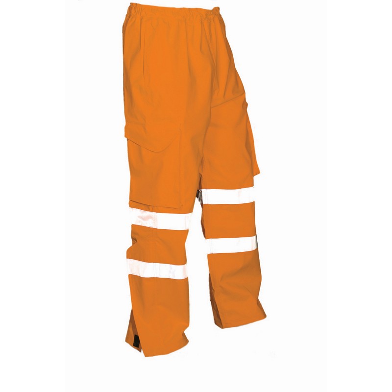 Breathable Hivisibilty Overtrousers Orange XXL