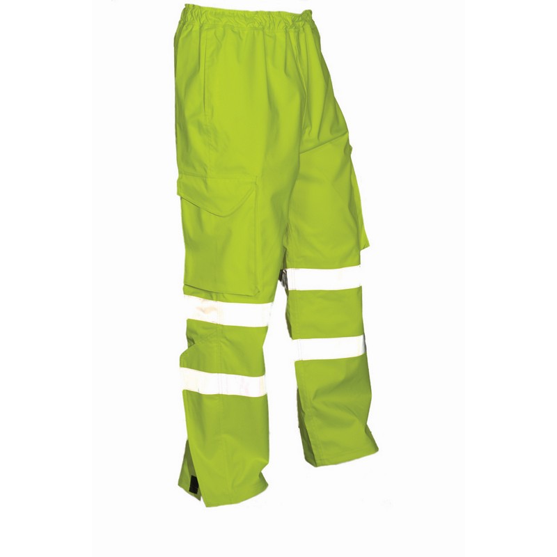 Breathable Hivisibilty Overtrousers Yellow L
