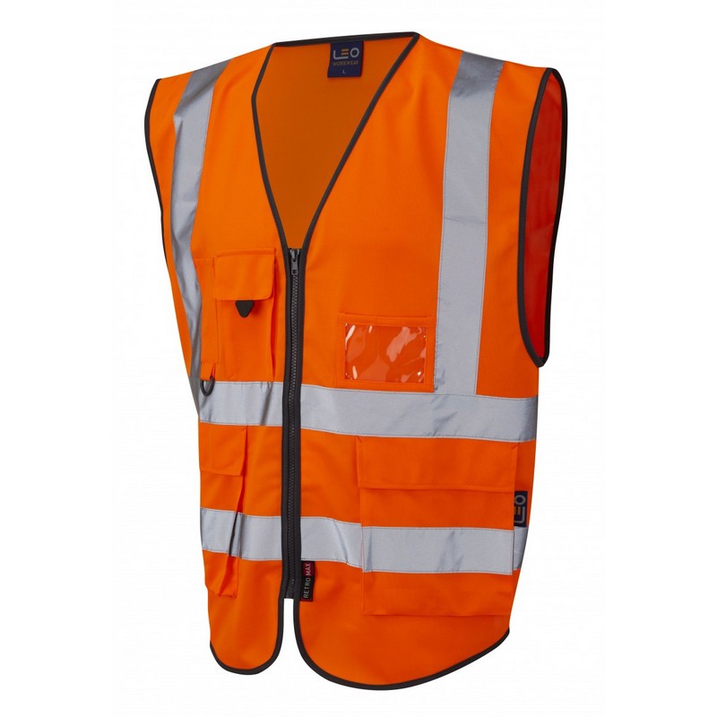 Hivisiblity Multi-pocket Executive Vest ORANGE XL