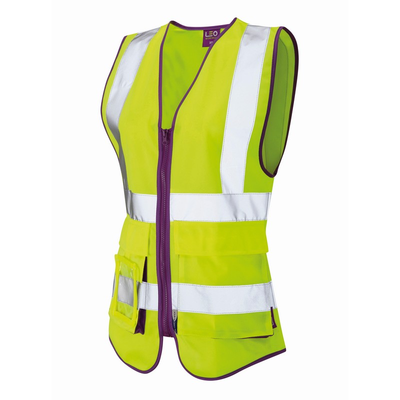 Hi-Vis LADIES Multi-pocket Executive Vest Yellow 2XL (size 18)