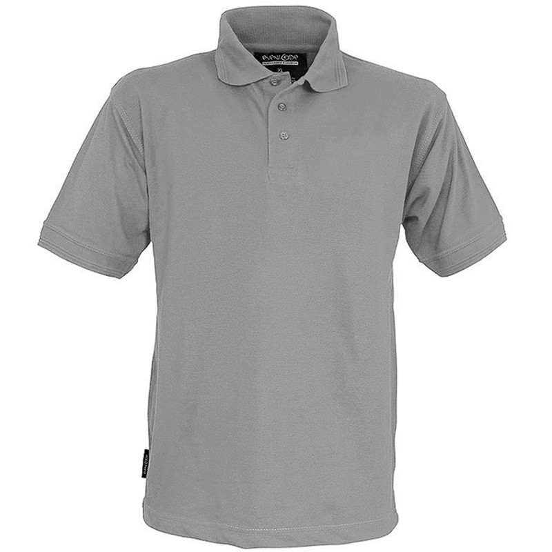 Active Short Sleeve Polo Shirt 180g Heather Grey SIZE LARGE