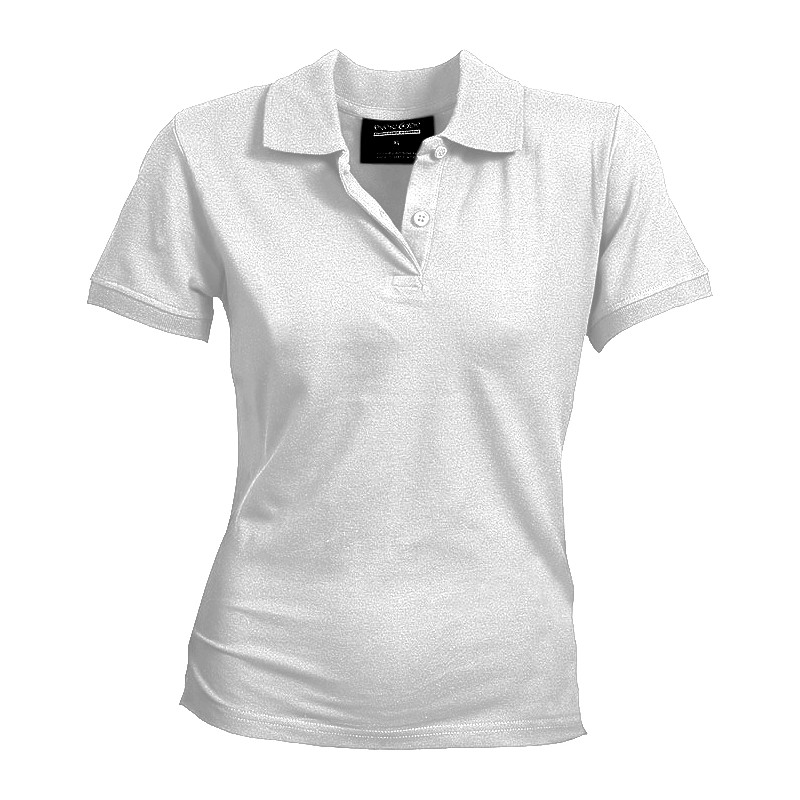EVENLODE Elles Polycotton Ladies polo shirt 230g White XS (6-8)