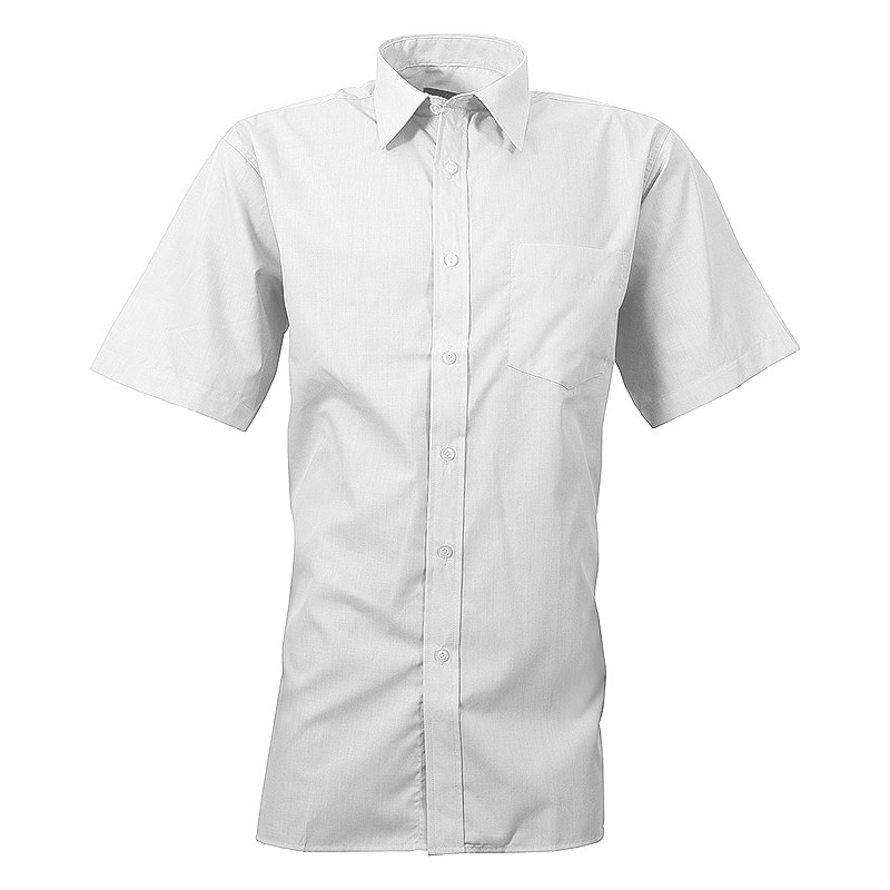 Polycotton Short Sleeve Formal Shirt  WHITE 14
