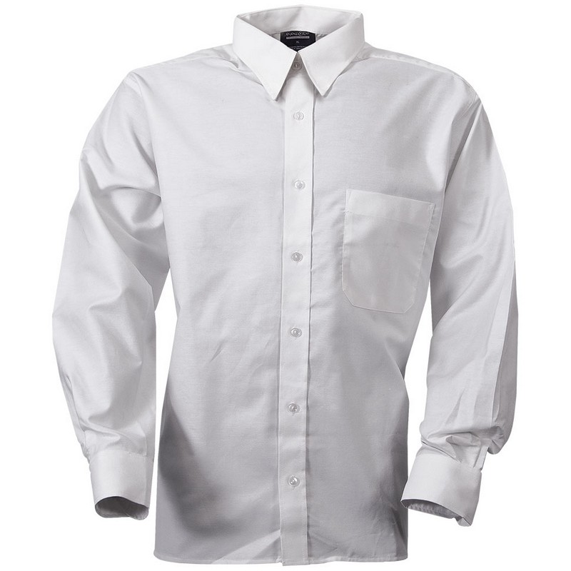 Polycotton Long Sleeve Formal Shirt  WHITE 14