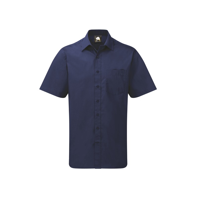 Polycotton Short Sleeve Oxford Shirt Royal 21