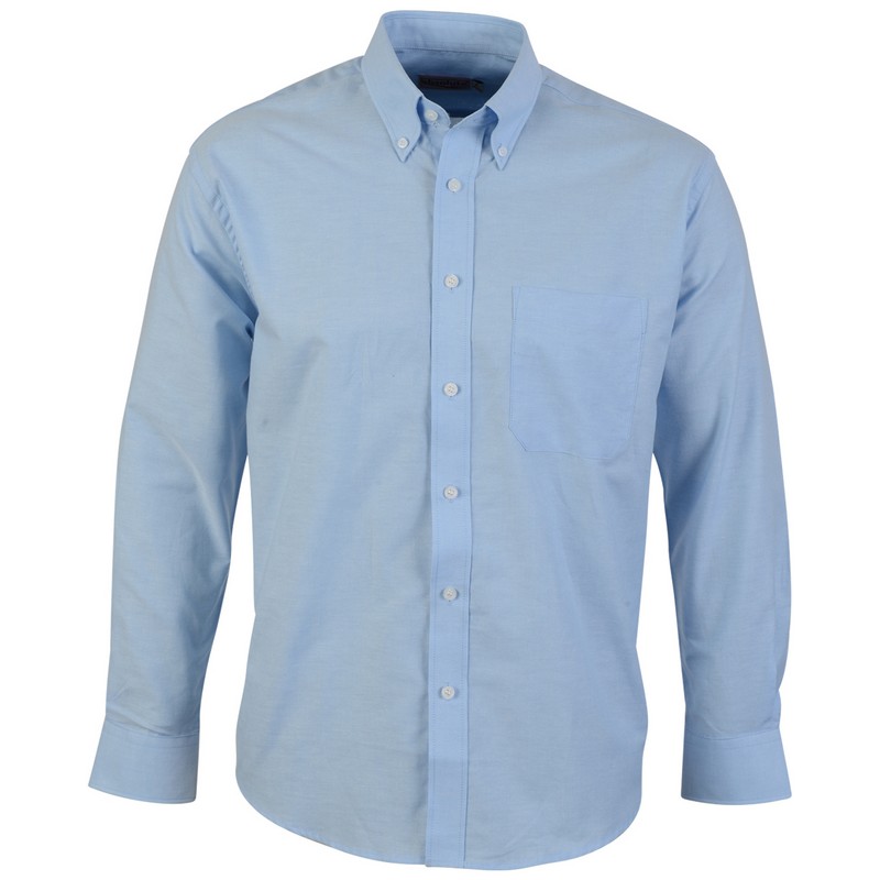Polycotton Long Sleeve Formal Shirt  LIGHT BLUE 14