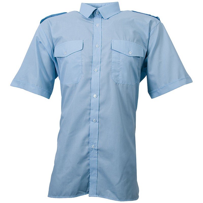 Short Sleeve Pilot Shirt – LIGHT BLUE 14