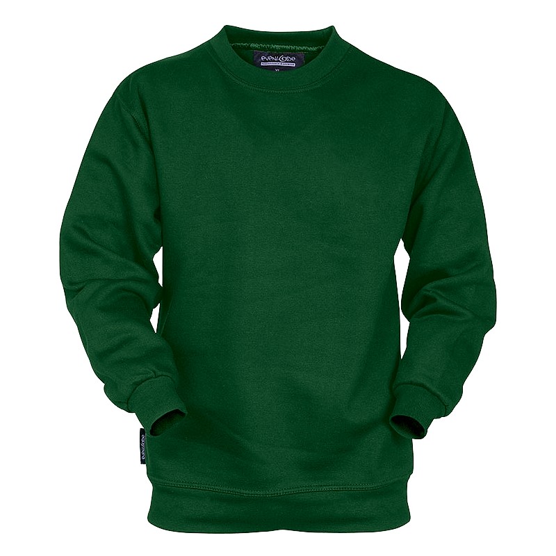 EVENLODE Warwick Polycotton Sweat Shirt 305g BOTTLE GREEN L