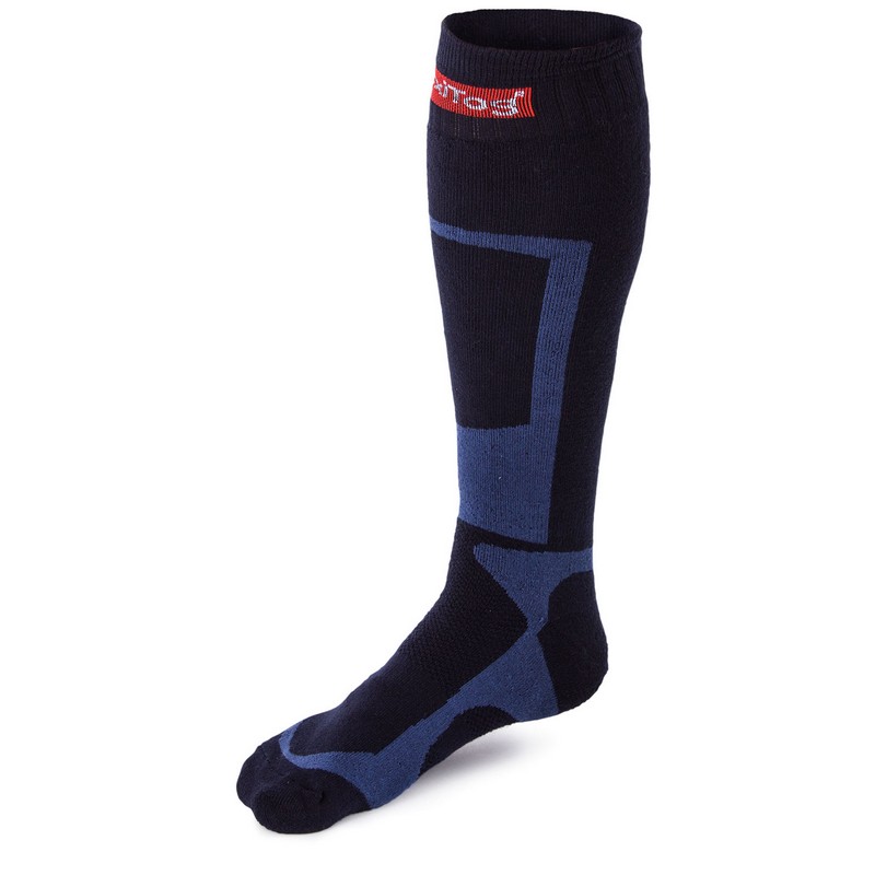 Navy/Grey Thermal Knee Length High Performance Technical High Wicking Sock