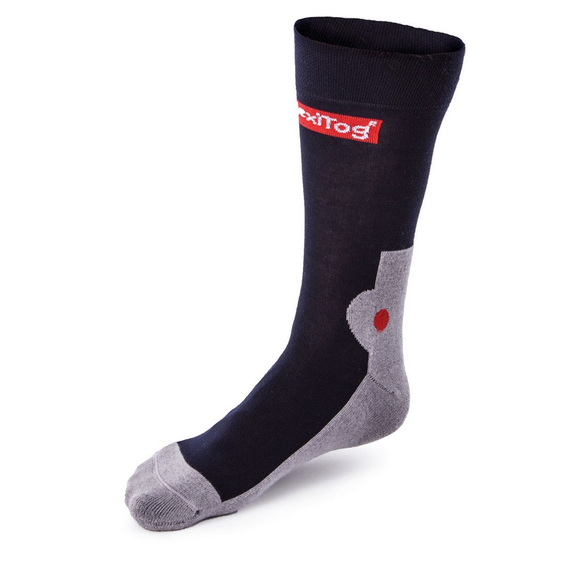 Black/Grey Thermal Calf Length High Performance Technical High Wicking Sock (size 7-11)