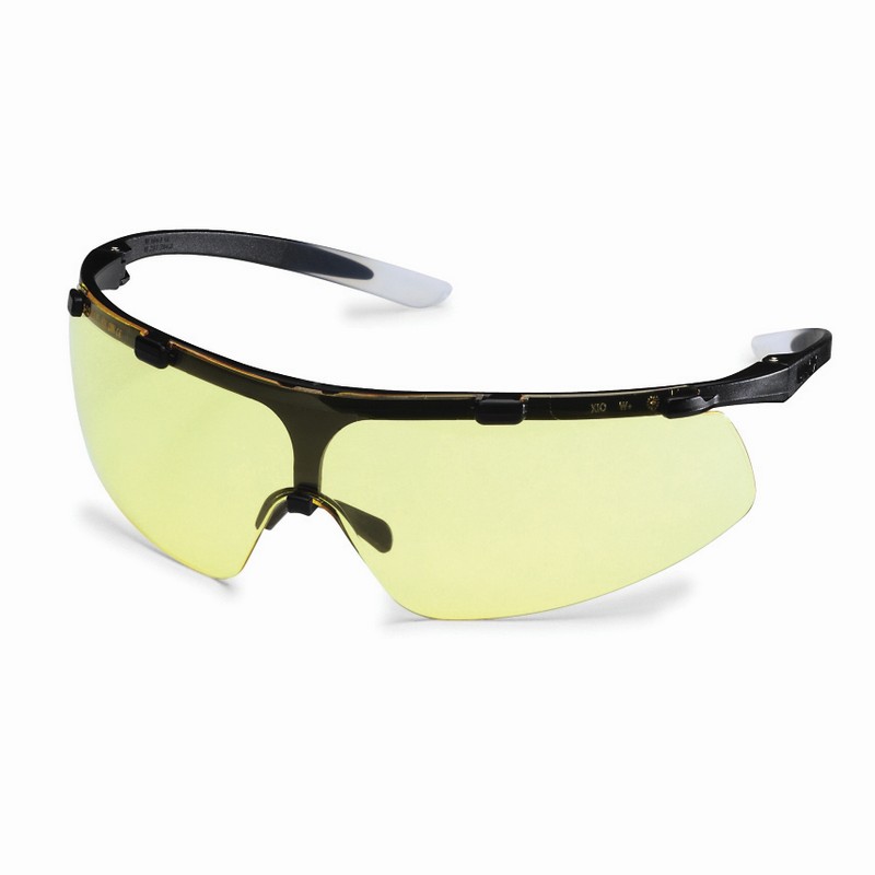 UVEX Super Fit Safety Spectacles amber lens, black frame