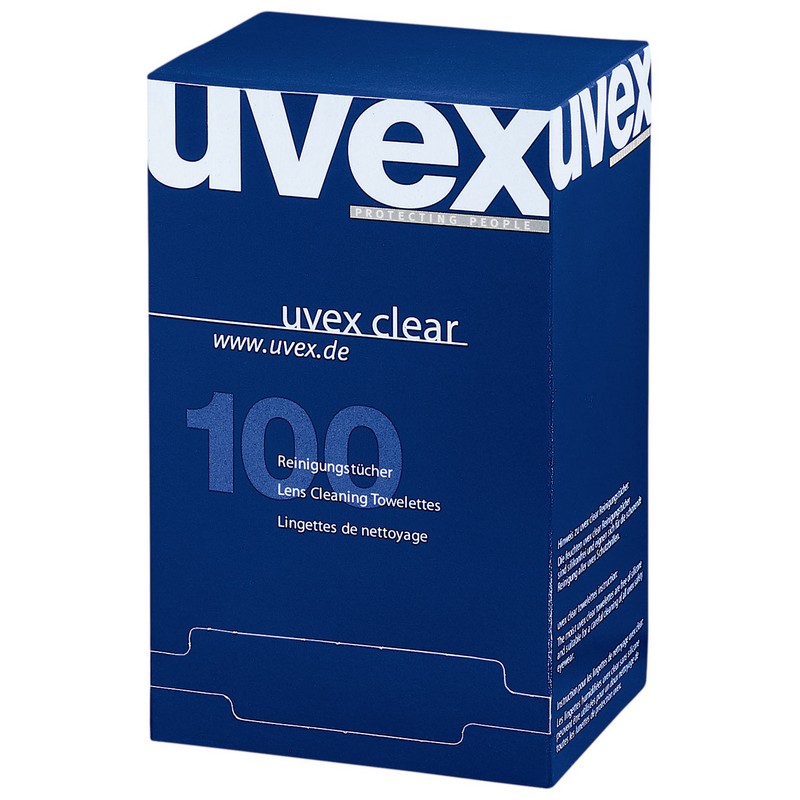 UVEX Clear Cleaning Towelettes Box 100