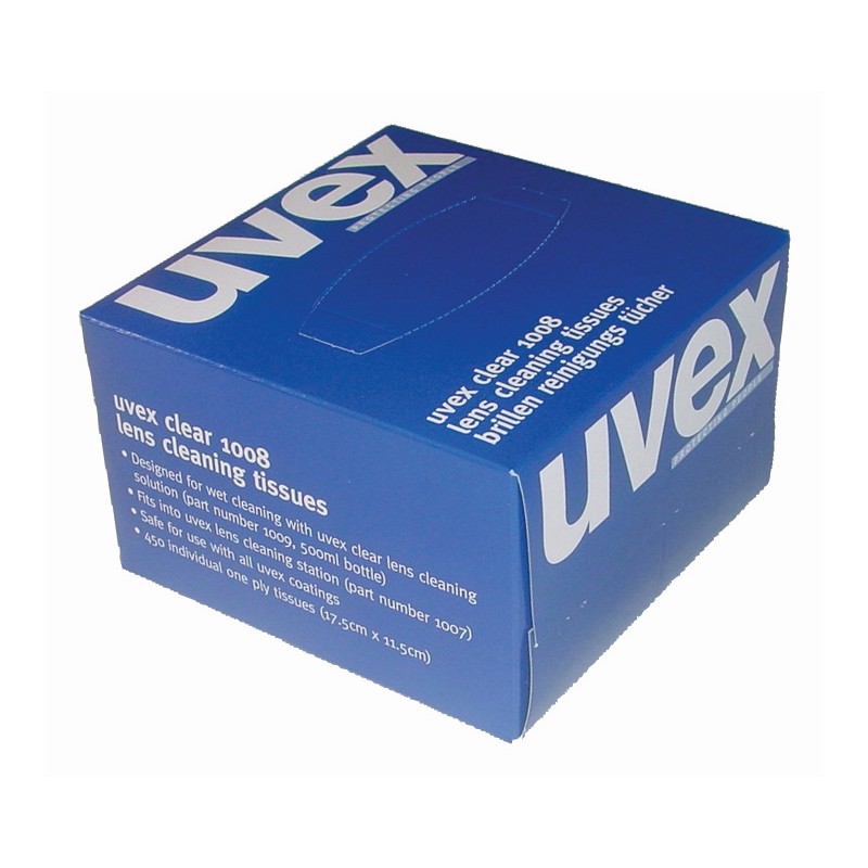 UVEX Clear Cleaning Tissues (450)