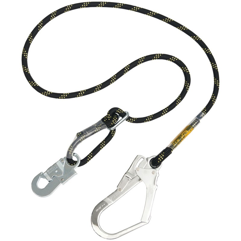 2m Adjustable Lanyard with Hook at both ends.