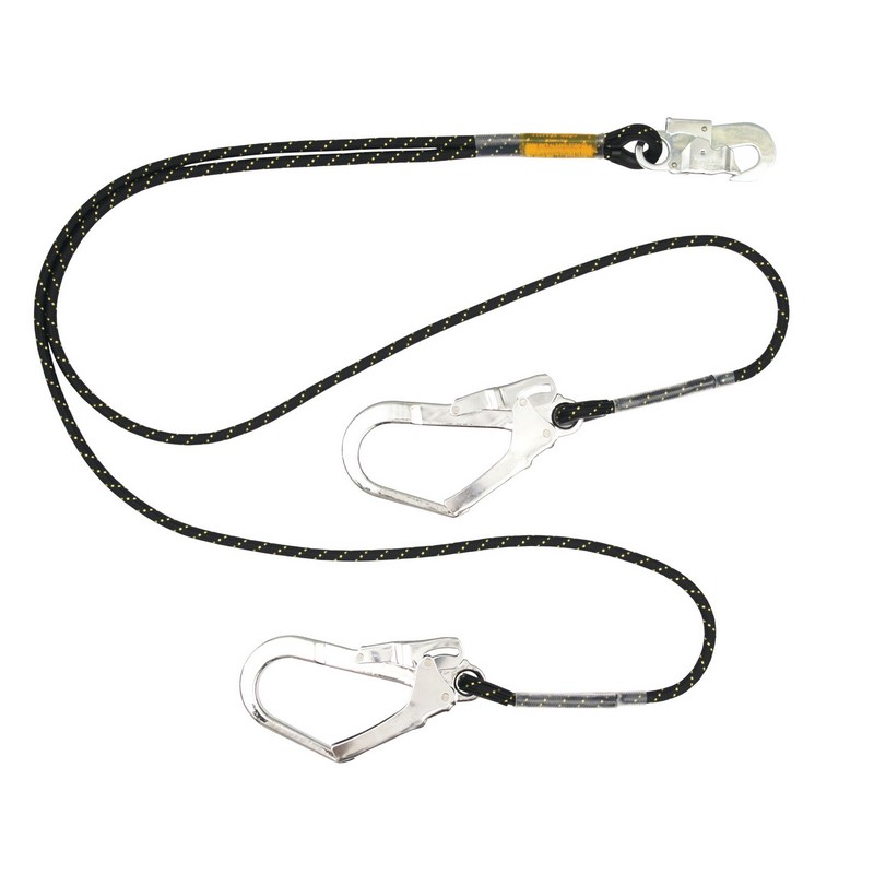 2m Y Shaped Lanyard With 18mm & 50mm Hooks