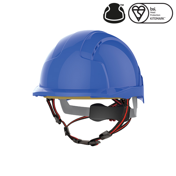 Skyworker Micropeak Vented Safety Helmet - BLUE