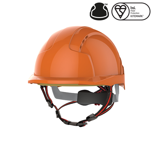 Skyworker Micropeak Vented Safety Helmet - ORANGE