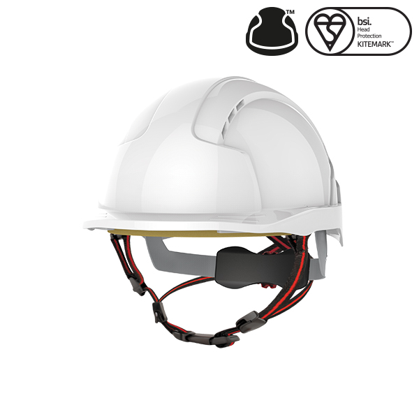 Skyworker Micropeak Vented Safety Helmet - WHITE
