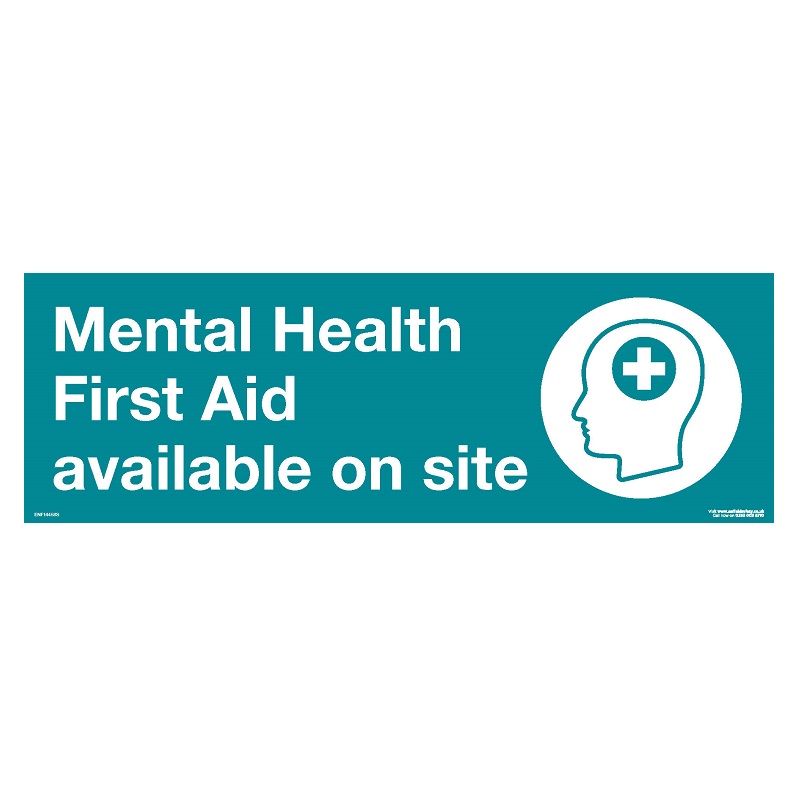 300 x 100mm ecoSTIK - VARIOUS on WHITE - MENTAL HEALTH FIRST AID AVAILABLE ON SITE