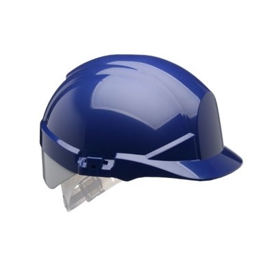 Reflex Safety Helmet c/ Slip Ratchet and Silver Flash BLUE