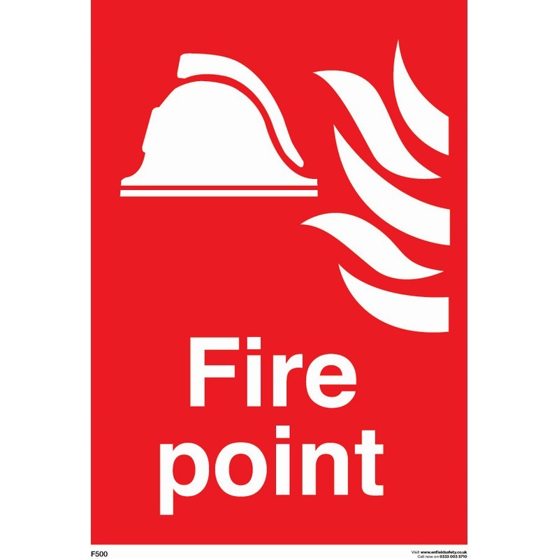 Fire Point 230mm x 330mm rigid plastic sign