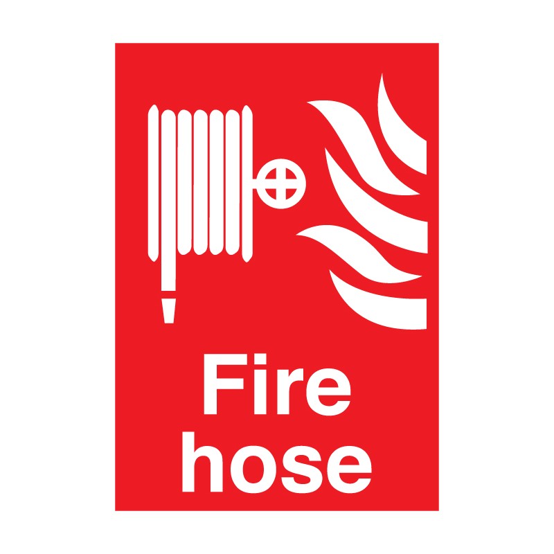 Fire Hose 230mm x 330mm Rigid plastic sign