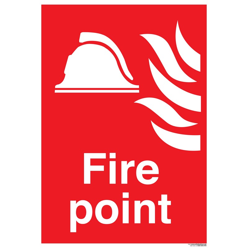 Fire Point 460mm x 660mm Rigid plastic sign