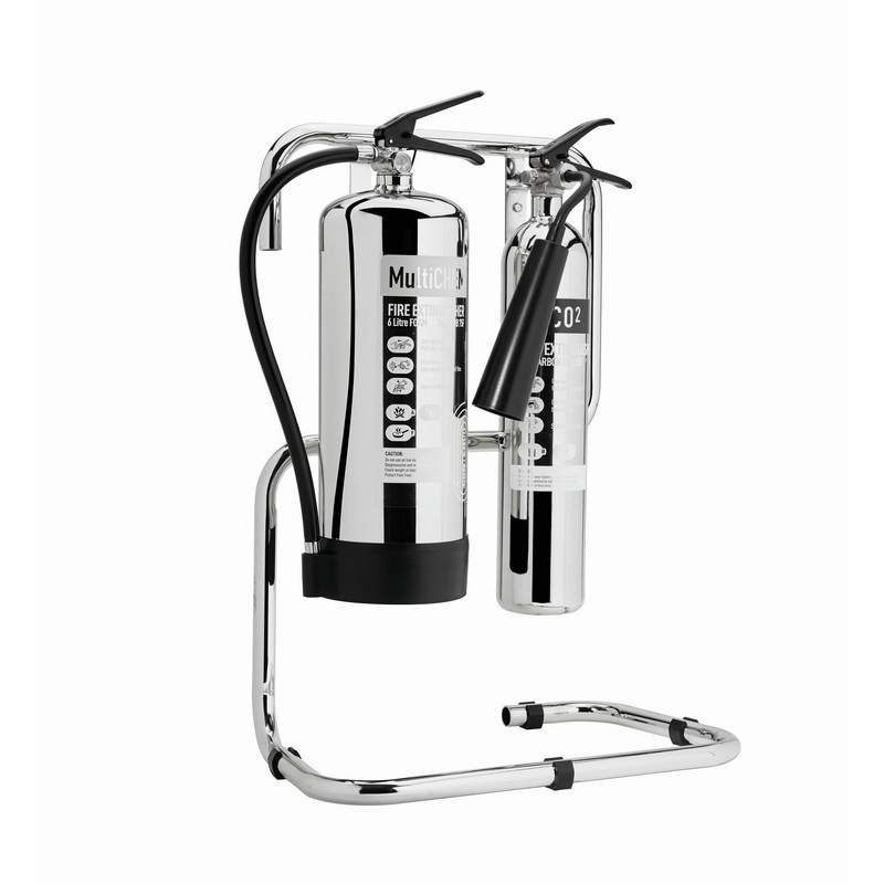 Double Polished Stainless Steel Extinguisher Stand