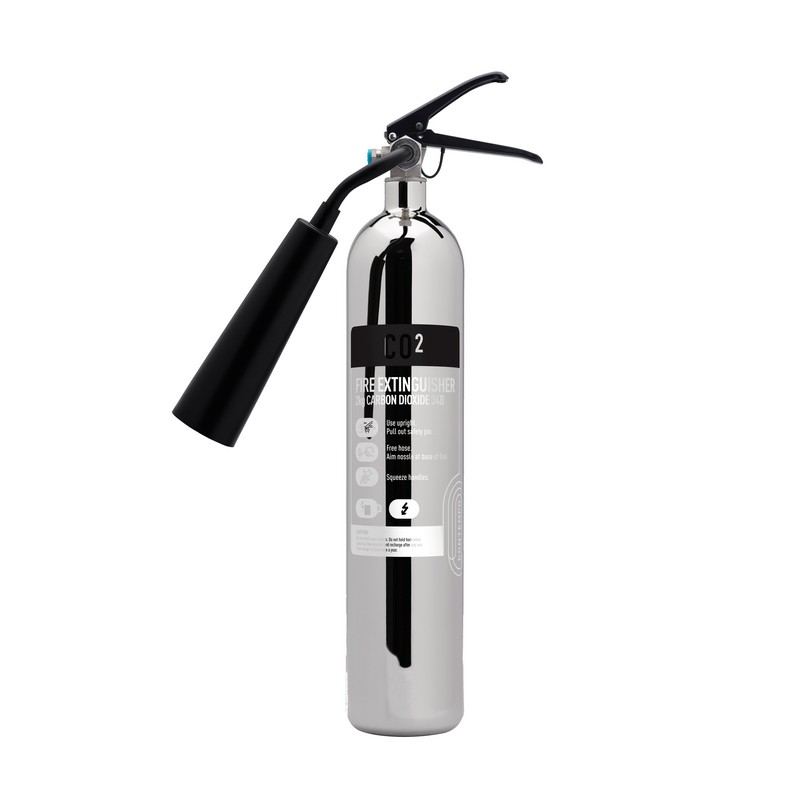 2kg Polished Stainless Steel Co2 Extinguisher